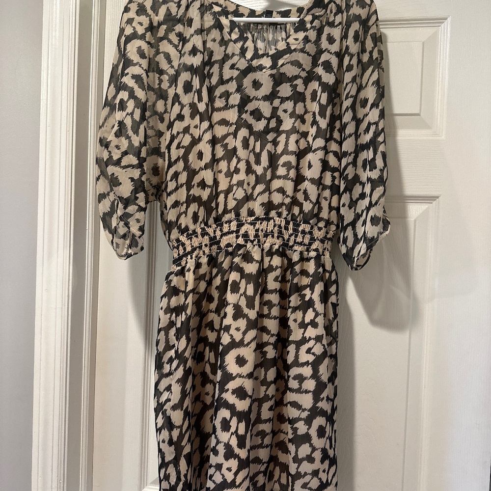 Leopard print dress